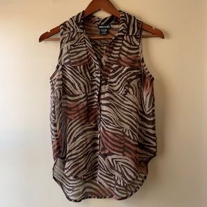 Animal print top